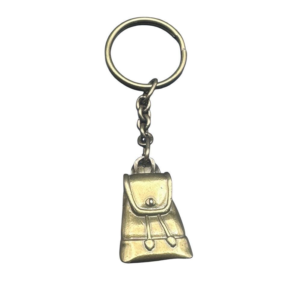 Coach Daypack Icon Vintage Brass Key Chain Key Charm